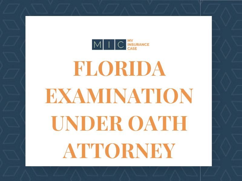 florida examination under oath
